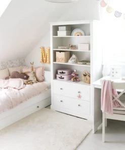 Bellamy Bibliothèques Et étagères Enfant Bibliothèque Blanc -Armoires enfant Soldes bibliotheque blanc 2