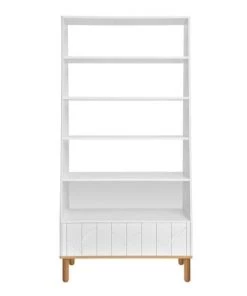 Bellamy Bibliothèques Et étagères Enfant Bibliothèque Blanc Naturel