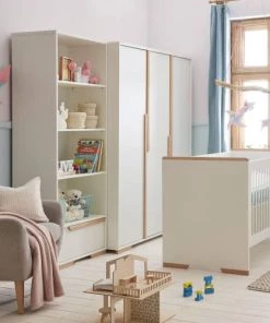 Pinio Bibliothèques Et étagères Enfant Bibliothèque Blanc Naturel -Armoires enfant Soldes bibliotheque blanc naturel 5