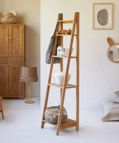 Tikamoon Bibliothèques Et étagères Enfant Bibliothèque Enfant En Teck Massif -Armoires enfant Soldes bibliotheque enfant en teck massif 3