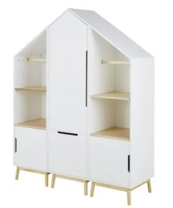 Maisons Du Monde Bibliothèques Et étagères Enfant Bibliothèque Enfant Maison Modulable Côté Gauche 1 Porte Blanche -Armoires enfant Soldes bibliotheque enfant maison modulable cote gauche 1 porte blanche 1000 14 26 215727 3