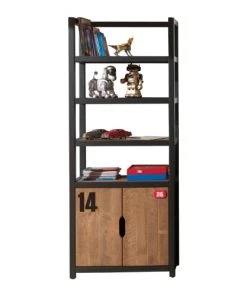 Vipack Bibliothèques Et étagères Enfant Bibliothèque Noir Naturel