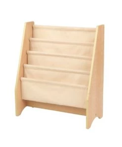 KidKraft Bibliothèques Et étagères Enfant Bibliothèque Pour Enfant En Tissu Et Bois Coloris Naturel