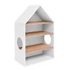 Bellamy Bibliothèques Et étagères Enfant Bibliothèque Tête De Lit Maison Blanc Naturel
