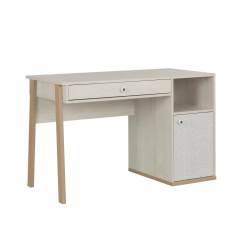 Gami Bureaux Enfant Bureau 1 Porte 1 Tiroir Châtaignier Blanchi 4 Gami Bureaux Enfant Bureau 1 Porte 1 Tiroir Châtaignier Blanchi – Image 2