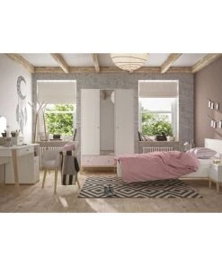 Gami Bureaux Enfant Bureau 1 Porte 1 Tiroir Châtaignier Blanchi 11 Gami Bureaux Enfant Bureau 1 Porte 1 Tiroir Châtaignier Blanchi -Armoires enfant Soldes bureau 1 porte 1 tiroir chataignier blanchi 3