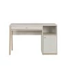 Terre De Nuit Bureaux Enfant Bureau 1 Porte 1 Tiroir En Bois Imitation Chêne Blanchi