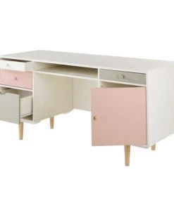 Maisons Du Monde Bureaux Enfant Bureau 1 Porte 4 Tiroirs Blanc, Gris Et Rose 8 Maisons Du Monde Bureaux Enfant Bureau 1 Porte 4 Tiroirs Blanc, Gris Et Rose -Armoires enfant Soldes bureau 1 porte 4 tiroirs blanc gris et rose 1000 12 5 206358 2