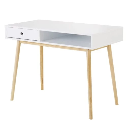 Maisons Du Monde Bureaux Enfant Bureau 1 Tiroir Blanc 5 Maisons Du Monde Bureaux Enfant Bureau 1 Tiroir Blanc – Image 3