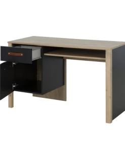 Gami Bureaux Enfant Bureau 1 Tiroir Chêne Noir -Armoires enfant Soldes bureau 1 tiroir chene noir 2