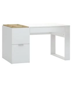 Calicosy Bureaux Enfant Bureau 140 Cm Avec Rangements - Blanc -Armoires enfant Soldes bureau 140 cm avec rangements blanc 4