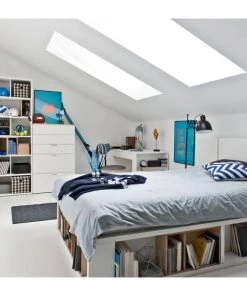 Calicosy Bureaux Enfant Bureau 140 Cm Avec Rangements - Blanc -Armoires enfant Soldes bureau 140 cm avec rangements blanc 5