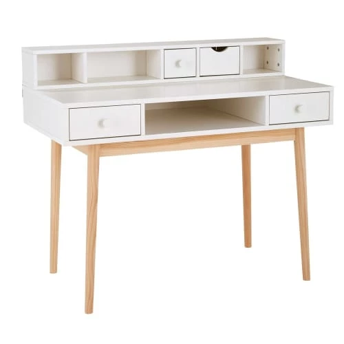 Maisons Du Monde Bureaux Enfant Bureau 2 Tiroirs Blanc 7 Maisons Du Monde Bureaux Enfant Bureau 2 Tiroirs Blanc – Image 5