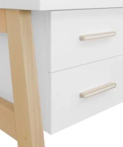 Bopita Bureaux Enfant Bureau 2 Tiroirs Blanc Naturel -Armoires enfant Soldes bureau 2 tiroirs blanc naturel 5