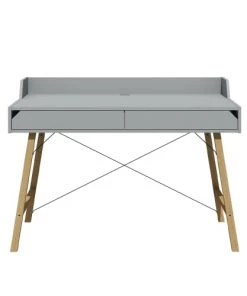 Bellamy Bureaux Enfant Bureau 2 Tiroirs Gris