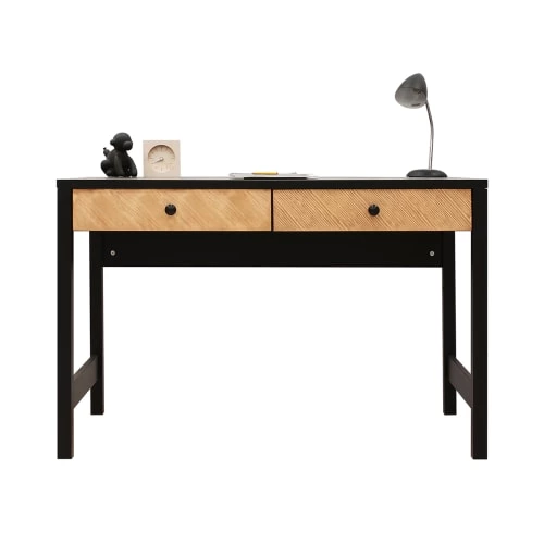 Bopita Bureaux Enfant Bureau 2 Tiroirs Noir Naturel Naturel 4 Bopita Bureaux Enfant Bureau 2 Tiroirs Noir Naturel Naturel – Image 2