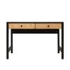 Bopita Bureaux Enfant Bureau 2 Tiroirs Noir Naturel Naturel