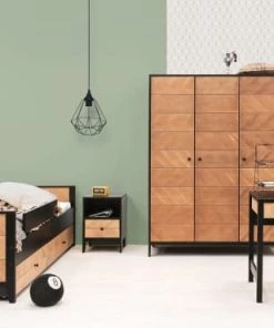 Bopita Bureaux Enfant Bureau 2 Tiroirs Noir Naturel Naturel 13 Bopita Bureaux Enfant Bureau 2 Tiroirs Noir Naturel Naturel -Armoires enfant Soldes bureau 2 tiroirs noir naturel naturel 5