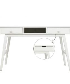 Bopita Bureaux Enfant Bureau 3 Niches 2 Tiroirs Blanc -Armoires enfant Soldes bureau 3 niches 2 tiroirs blanc 1