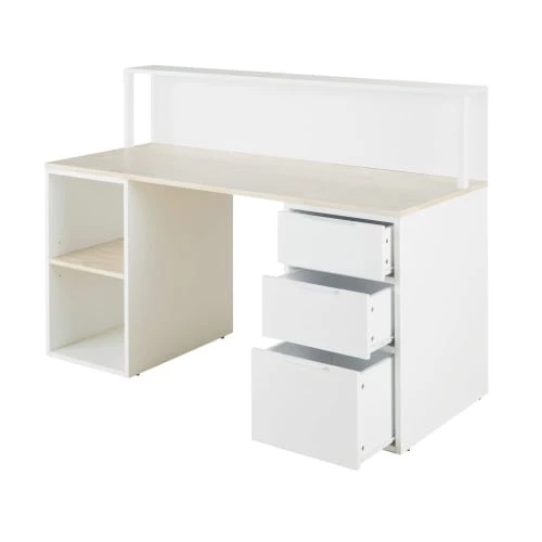 Maisons Du Monde Bureaux Enfant Bureau 3 Tiroirs Et 2 Niches Blanc Et Beige 4 Maisons Du Monde Bureaux Enfant Bureau 3 Tiroirs Et 2 Niches Blanc Et Beige – Image 2