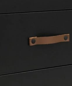 Bopita Bureaux Enfant Bureau 3 Tiroirs Noir Mat Naturel -Armoires enfant Soldes bureau 3 tiroirs noir mat naturel 4