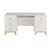 Maisons Du Monde Bureaux Enfant Bureau 4 Tiroirs 1 Porte 1 Niche Blanc