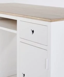 Maisons Du Monde Bureaux Et Meubles Secrétaires Bureau 4 Tiroirs 1 Porte Blanc -Armoires enfant Soldes bureau 4 tiroirs 1 porte blanc 1000 3 11 193531 5