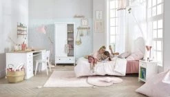 Maisons Du Monde Bureaux Et Meubles Secrétaires Bureau 4 Tiroirs 1 Porte Blanc -Armoires enfant Soldes bureau 4 tiroirs 1 porte blanc 1000 3 11 193531 6