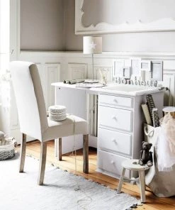 Maisons Du Monde Bureaux Et Meubles Secrétaires Bureau 4 Tiroirs Blanc -Armoires enfant Soldes bureau 4 tiroirs blanc 1000 14 7 135266 3
