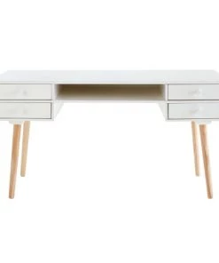 Maisons Du Monde Bureaux Et Meubles Secrétaires Bureau 4 Tiroirs Blanc