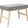 Bopita Bureaux Enfant Bureau Avec 2 Tiroirs Gris/Naturel -Armoires enfant Soldes bureau avec 2 tiroirs gris naturel