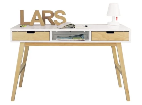 Bopita Bureaux Enfant Bureau Blanc/naturel Excl. 3x Tiroir 358153xx En MDF Et Hêtre 8 Bopita Bureaux Enfant Bureau Blanc/naturel Excl. 3x Tiroir 358153xx En MDF Et Hêtre – Image 6