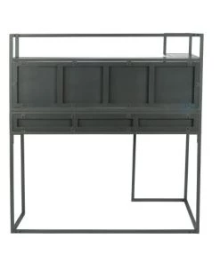 Maisons Du Monde Bureaux Enfant Bureau D'angle En Métal Gris Anthracite Avec étagères -Armoires enfant Soldes bureau d angle en metal gris anthracite avec etageres 1000 4 35 215326 4