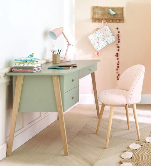 Maisons Du Monde Bureaux Enfant Bureau Enfant 1 Porte 2 Tiroirs Vert Pieds En Chêne 7 Maisons Du Monde Bureaux Enfant Bureau Enfant 1 Porte 2 Tiroirs Vert Pieds En Chêne – Image 5