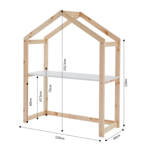 Baita Bureaux Enfant Bureau Enfant Cabane Blanc évolutif 7 Baita Bureaux Enfant Bureau Enfant Cabane Blanc évolutif – Image 5