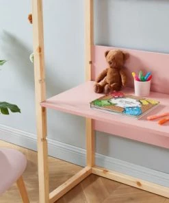 Baita Bureaux Enfant Bureau Enfant Cabane Rose évolutif -Armoires enfant Soldes bureau enfant cabane rose evolutif 2