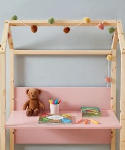 Baita Bureaux Enfant Bureau Enfant Cabane Rose évolutif -Armoires enfant Soldes bureau enfant cabane rose evolutif 3