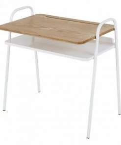 Maisons Du Monde Bureaux Enfant Bureau Enfant Imitation Bois Et Métal Blanc -Armoires enfant Soldes bureau enfant imitation bois et metal blanc 1000 6 17 215923 4
