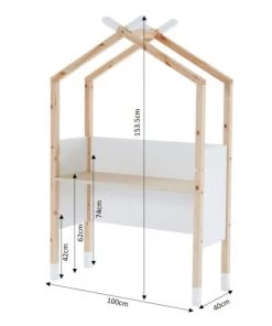 Baita Bureaux Enfant Bureau Enfant Tipi Blanc évolutif -Armoires enfant Soldes bureau enfant tipi blanc evolutif 4