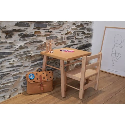 Combelle Bureaux Enfant Bureau Enfant - Vernis Naturel - 50x43x40 Cm 4 Combelle Bureaux Enfant Bureau Enfant - Vernis Naturel - 50x43x40 Cm – Image 2