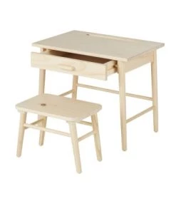Maisons Du Monde Bureaux Enfant Bureau Et Banc En Bois De Pin Massif Beige -Armoires enfant Soldes bureau et banc en bois de pin massif beige 1000 10 20 225889 2