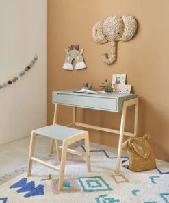 Maisons Du Monde Bureaux Enfant Bureau Et Tabouret Enfant Vert Clair Et Pin -Armoires enfant Soldes bureau et tabouret enfant vert clair et pin 1000 16 3 215253 1