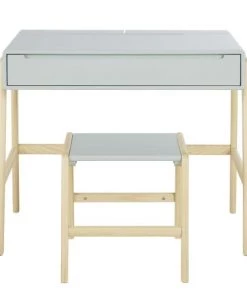 Maisons Du Monde Bureaux Enfant Bureau Et Tabouret Enfant Vert Clair Et Pin