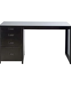 Maisons Du Monde Bureaux Et Meubles Secrétaires Bureau Indus 4 Tiroirs En Métal Noir