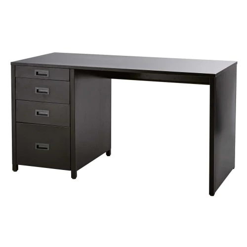 Maisons Du Monde Bureaux Et Meubles Secrétaires Bureau Indus 4 Tiroirs En Métal Noir 4 Maisons Du Monde Bureaux Et Meubles Secrétaires Bureau Indus 4 Tiroirs En Métal Noir – Image 2