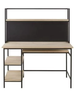 Maisons Du Monde Bureaux Et Meubles Secrétaires Bureau Indus En Métal Noir Et Sapin