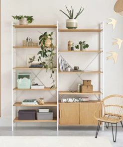 Maisons Du Monde Bibliothèques Et étagères Enfant Caisson Modulable En Placage Chêne -Armoires enfant Soldes caisson modulable en placage chene 1000 10 7 215995 6