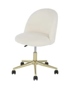 Maisons Du Monde Chaises De Bureau Enfant Chaise De Bureau à Roulettes Motif Jungle Et Métal Noir -Armoires enfant Soldes chaise de bureau a roulettes a bouclettes blanches et metal coloris laiton mauricette 1000 1 2 215170 1 2