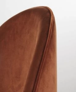 Maisons Du Monde Chaises De Bureau Enfant Chaise De Bureau à Roulettes En Velours Marron écureuil -Armoires enfant Soldes chaise de bureau a roulettes en velours marron ecureuil 1000 13 19 225314 3