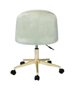 Maisons Du Monde Chaises De Bureau Enfant Chaise De Bureau à Roulettes En Velours Vert Et Métal Coloris Laiton -Armoires enfant Soldes chaise de bureau a roulettes en velours vert et metal coloris laiton 1000 0 39 215084 7